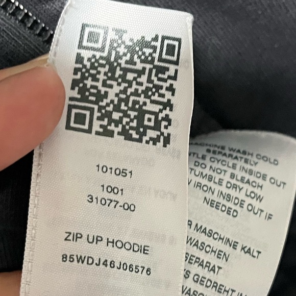 True Religion Black Zip Up Hoodie Size 2XL - Picture 7 of 15